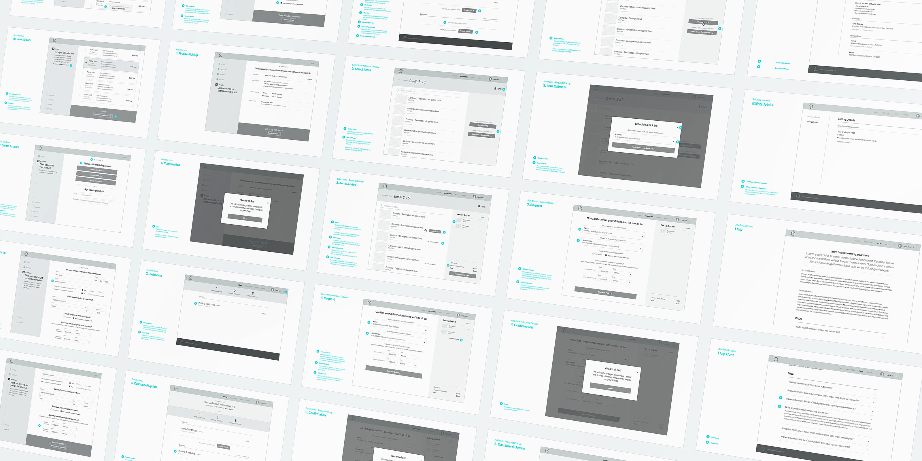 Callbox Wireframes